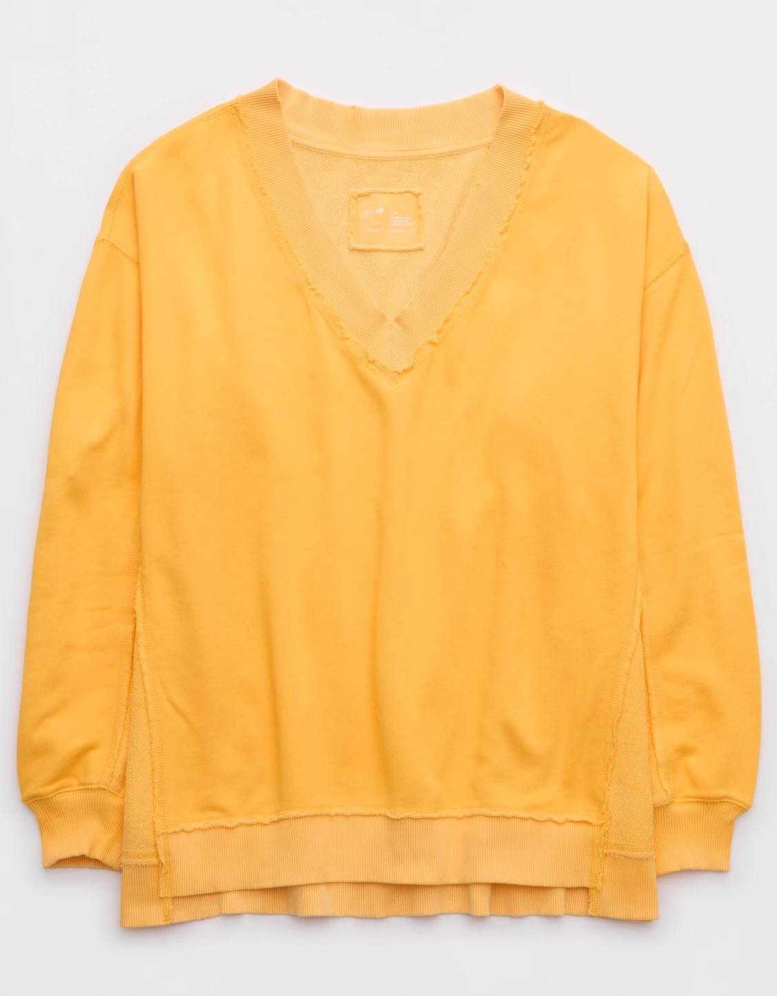 Aerie Vacay Every Day V Neck Sweatshirt | American Eagle Outfitters (US & CA)