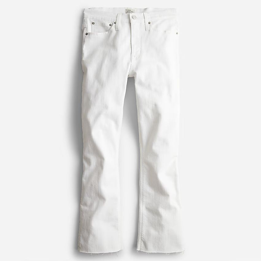 Tall 9" mid-rise demi-boot crop in jean white | J.Crew US