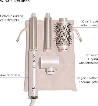 T3 Aire 360 Air Styler Dual Voltage Blowout Kit with Ceramic Curling Attachments, Oval Brush & Dr... | Amazon (CA)