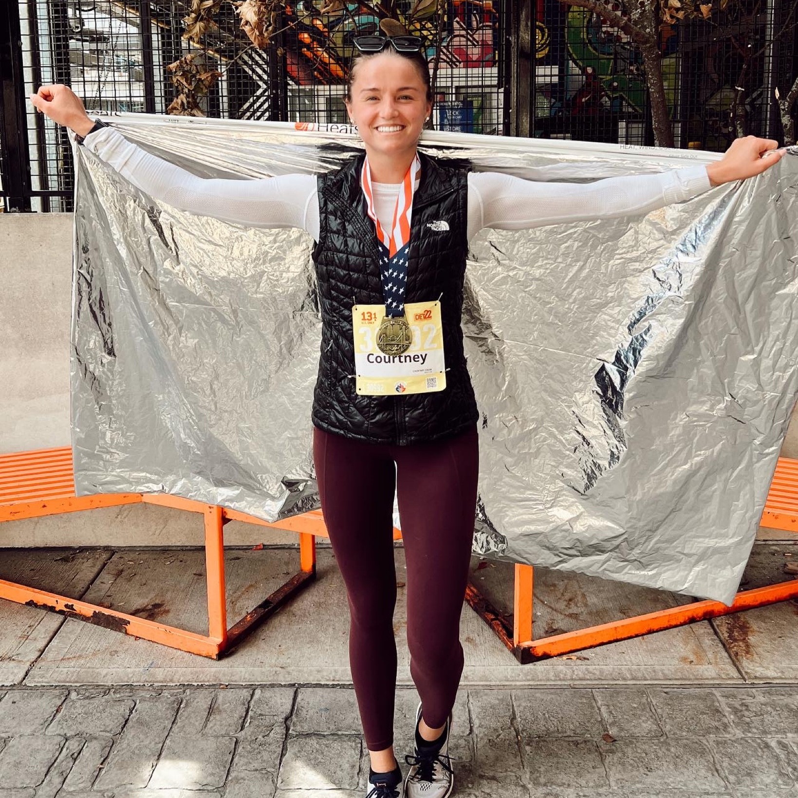 Favorite outdoor running outfit. 
Size 6 long sleeve 
Size M womens vest
Size small leggings 
TTS running shoes 

#LTKunder100 #LTKSeasonal #LTKfit