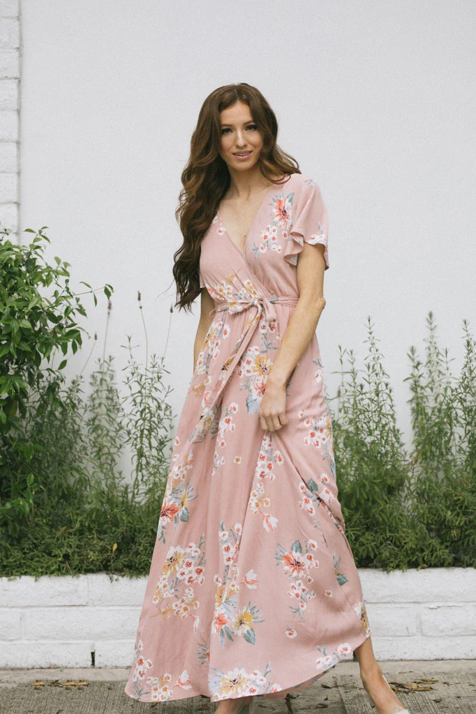 Perla Floral Maxi Dress | Morning Lavender