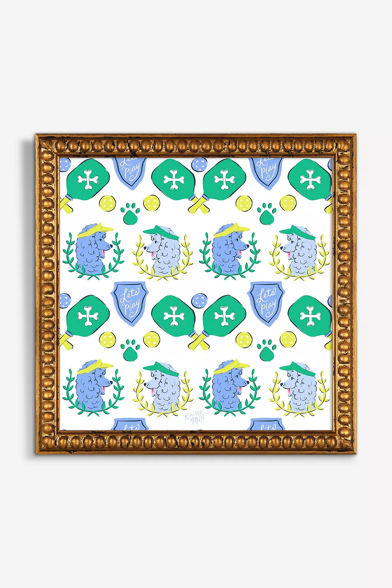Pickleball Poodles Wall Art | Anthropologie (US)