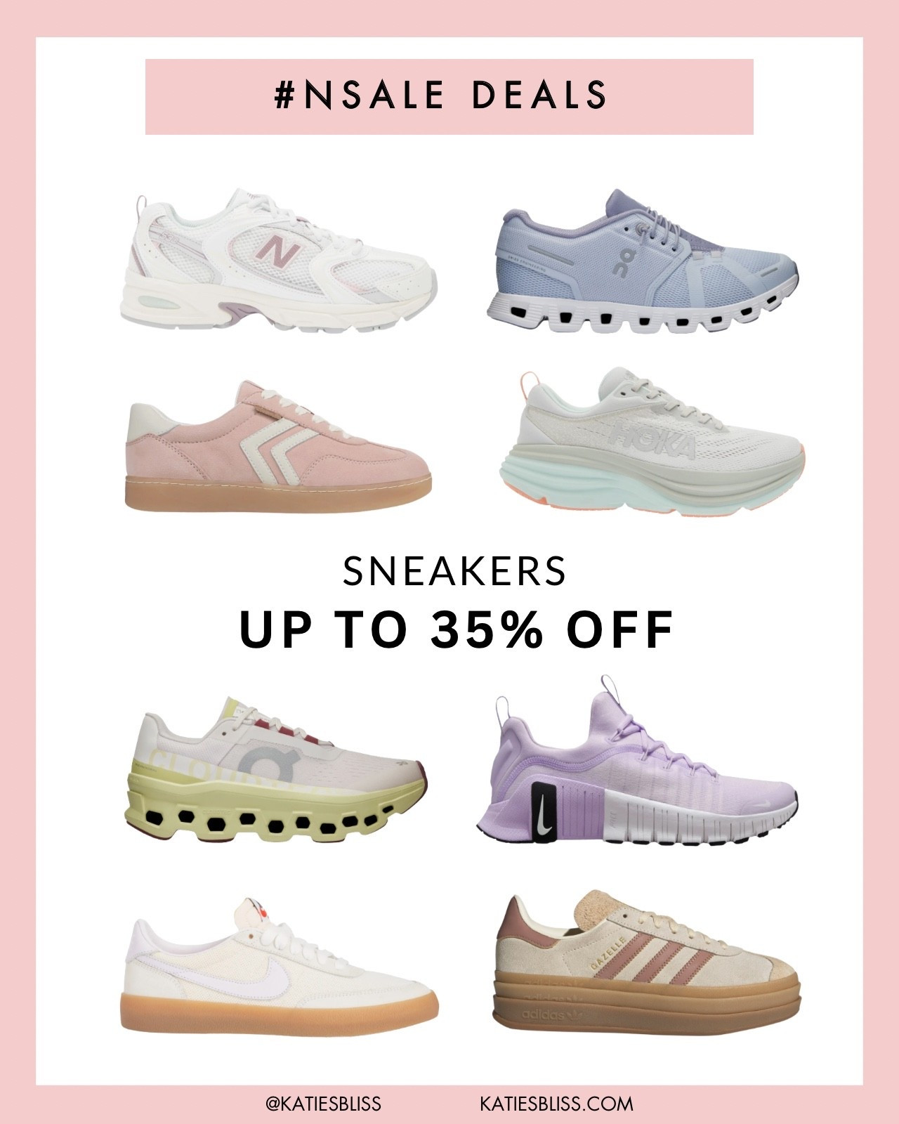 Nordstrom Anniversary Sale ✨ sneakers up to 35% off

Sale Alert. NSale. Deals. Markdowns. Seasonal. Annual Sale. Nike. Adidas. On. New balance. Hoka


#LTKFindsUnder100 #LTKSaleAlert #LTKShoeCrush