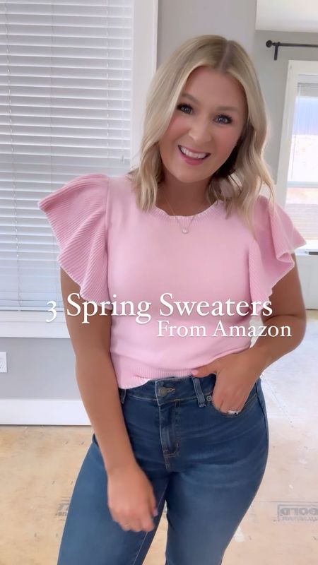 3 Spring Sweaters from Amazon that I’m loving! I grab for 1 Allllll the time, 2 is so soft and stretchy and I love the neckline, 3 is new and so cute!! Comment TOPS and I will DM you a link to shop this reel.

Mediums in all but I could have done my true size small in # 2 

#LTKsalealert #LTKfindsunder50 #LTKSeasonal