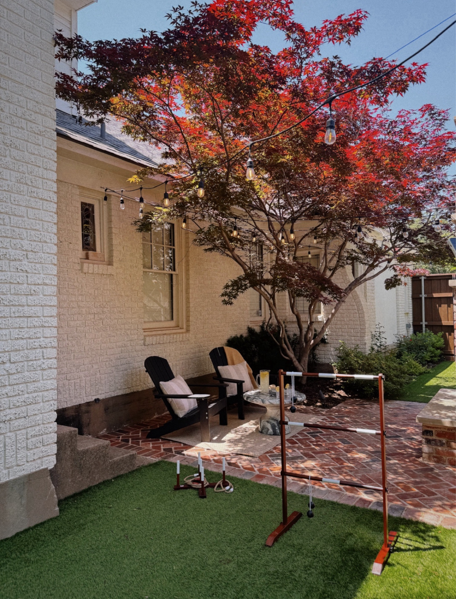 Vibing with the summer outdoor games and decor we got to freshen up our yard! 

Patio Decor // Outdoor furniture, home decor, outdoor decor, patio, patio furniture, patio decor, throw pillow, outdoor umbrella, outdoor pillow, outdoor pillow covers, side table, patio chairs outdoor area rug, planter, pillow cover, chair, wicker chair, coffee table, CB2, wall mirror, outdoor string lights, dining chair, fire pit, outdoor dining table, outdoor couch

#LTKHome