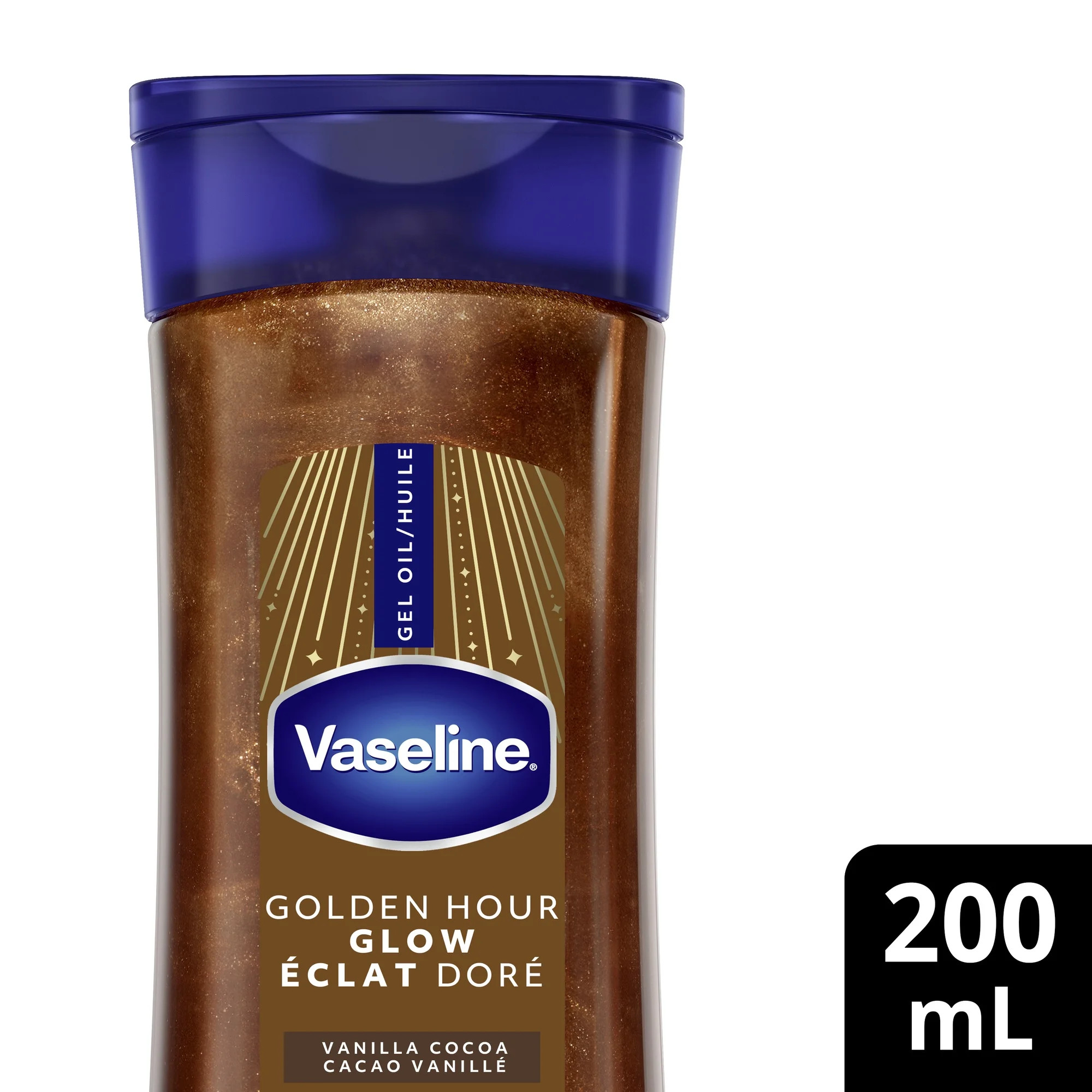 Vaseline Glazed and Glisten Golden Hour Glow Vanilla Cocoa Shimmering Body Gel Oil with Ultra-Hyd... | Walmart (CA)