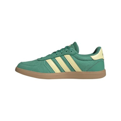 adidas Women's Breaknet Sleek Sneaker, Court Green/Almost Yellow/Gum, 5.5 | Amazon (US)