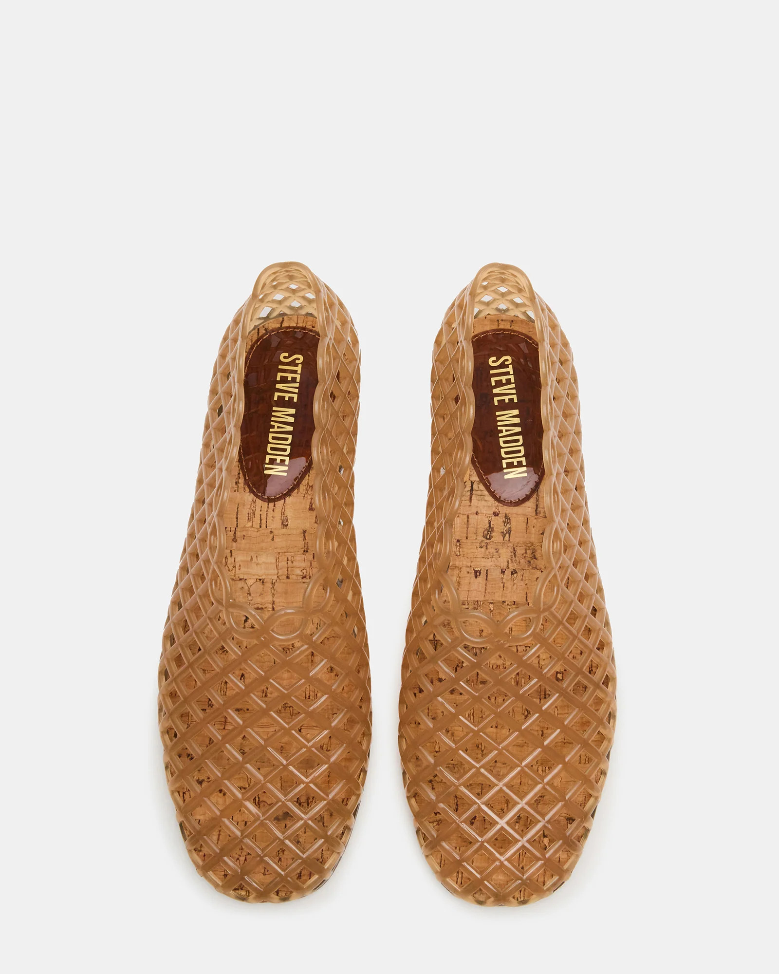 GROVE Tan Square-Toe Jelly Women's Flat | Steve Madden (US)