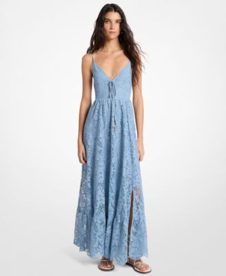 Women's Corded Lace V-Neck Maxi Dress | Macy's