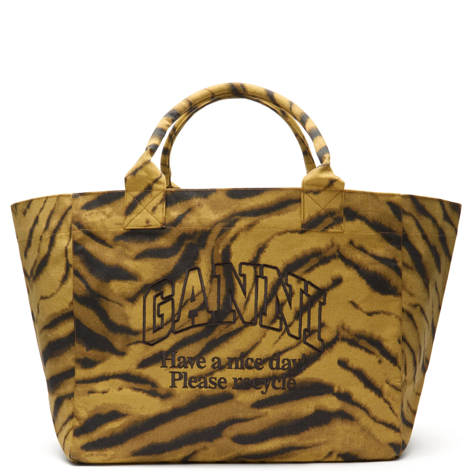 GANNI Women's XXL Shopper in Khaki | END. Clothing