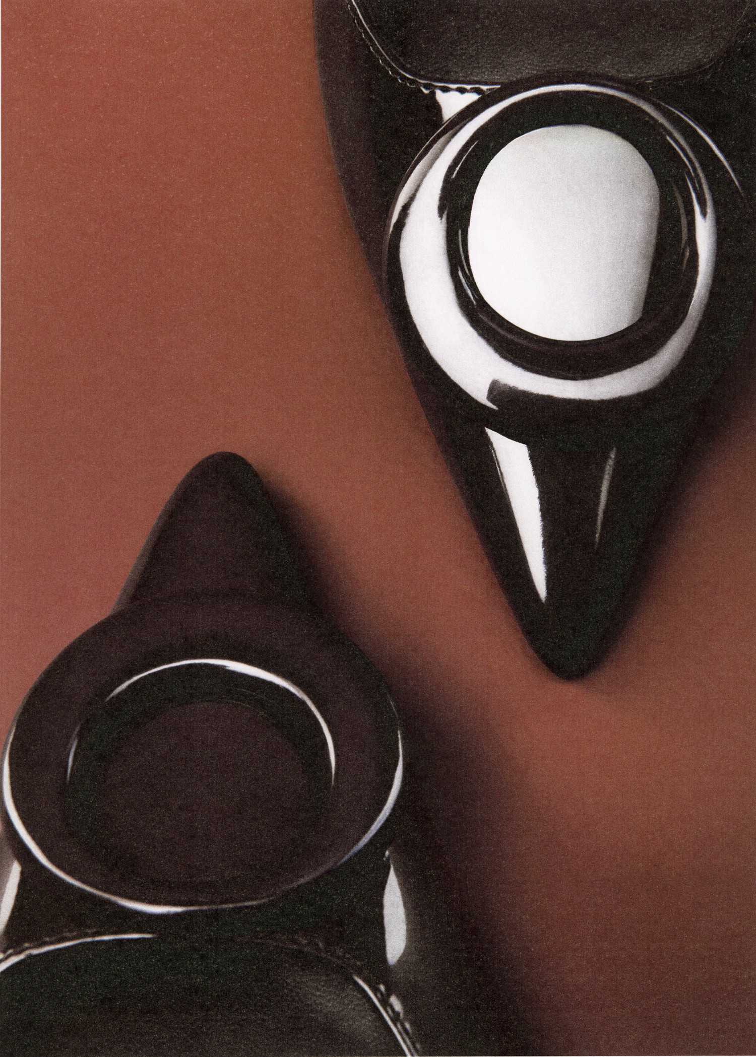 Patent leather high-heeled shoes with ring detail - Women | MANGO USA | Mango (US/MX/AU)