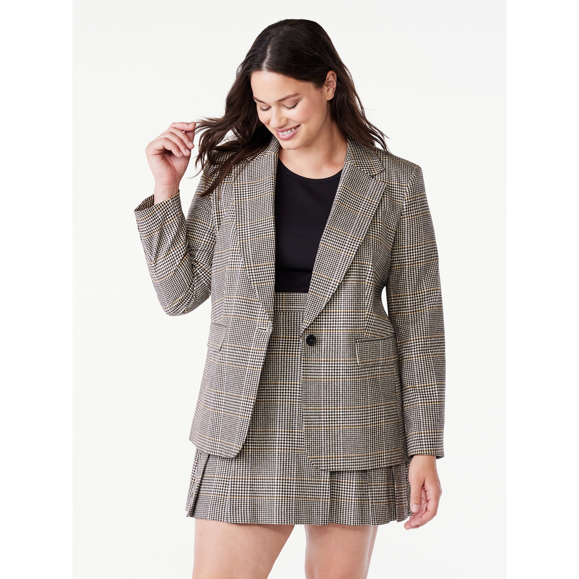 Free Assembly Women's Slim Single-Breasted Blazer, Sizes XS-XXL | Walmart (US)