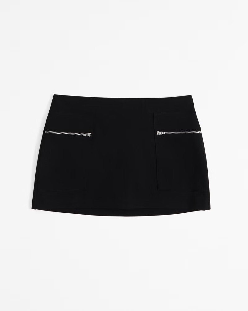 Women's Mid Rise Zip Mini Skort | Women's New Arrivals | Abercrombie.com | Abercrombie & Fitch (US)