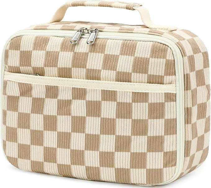 Bluboon Kids Girls Lunch Bag Insulated Lunch Box for school Corduroy Lunch Cooler Organizer Schoo... | Amazon (US)