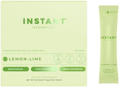 Instant Hydration Electrolytes Powder Packets - Lemon Lime Drink Mix - Zero Sugar - Keto, Vegan, ... | Amazon (US)