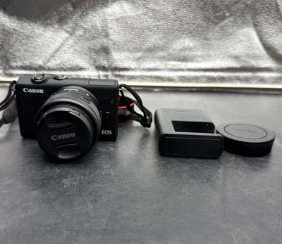 USED Canon EOS M200 Mirrorless Digital Camera Kit 24.1MP w/ 15-45mm Lens (Black)  | eBay | eBay US
