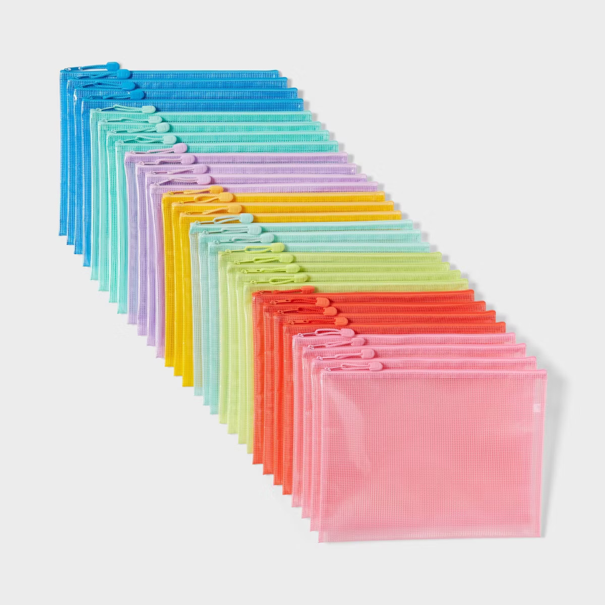 30pk Colored Zip Pouches, Teacher Supplies - up&up™ | Target