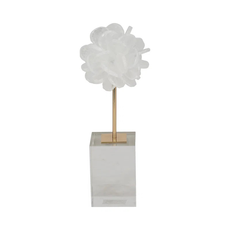 Ivy Bronx Mearl Liliana Crystal Flower Statuary & Reviews | Wayfair | Wayfair North America