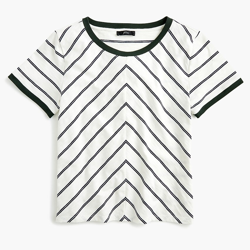 Slant-striped T-shirt | J. Crew US