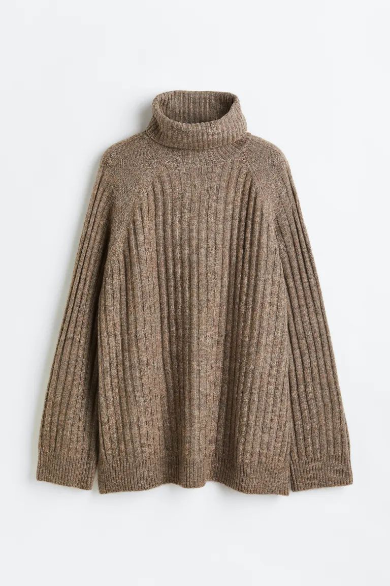 Rib-knit Turtleneck Sweater | H&M (US)