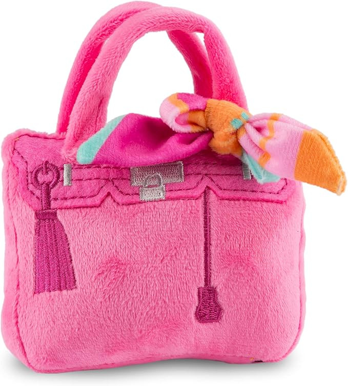 Haute Diggity Dog Barkin Bag with Scarf, Plush Designer Dog Toys with Interactive Squeaker, Stimu... | Amazon (US)