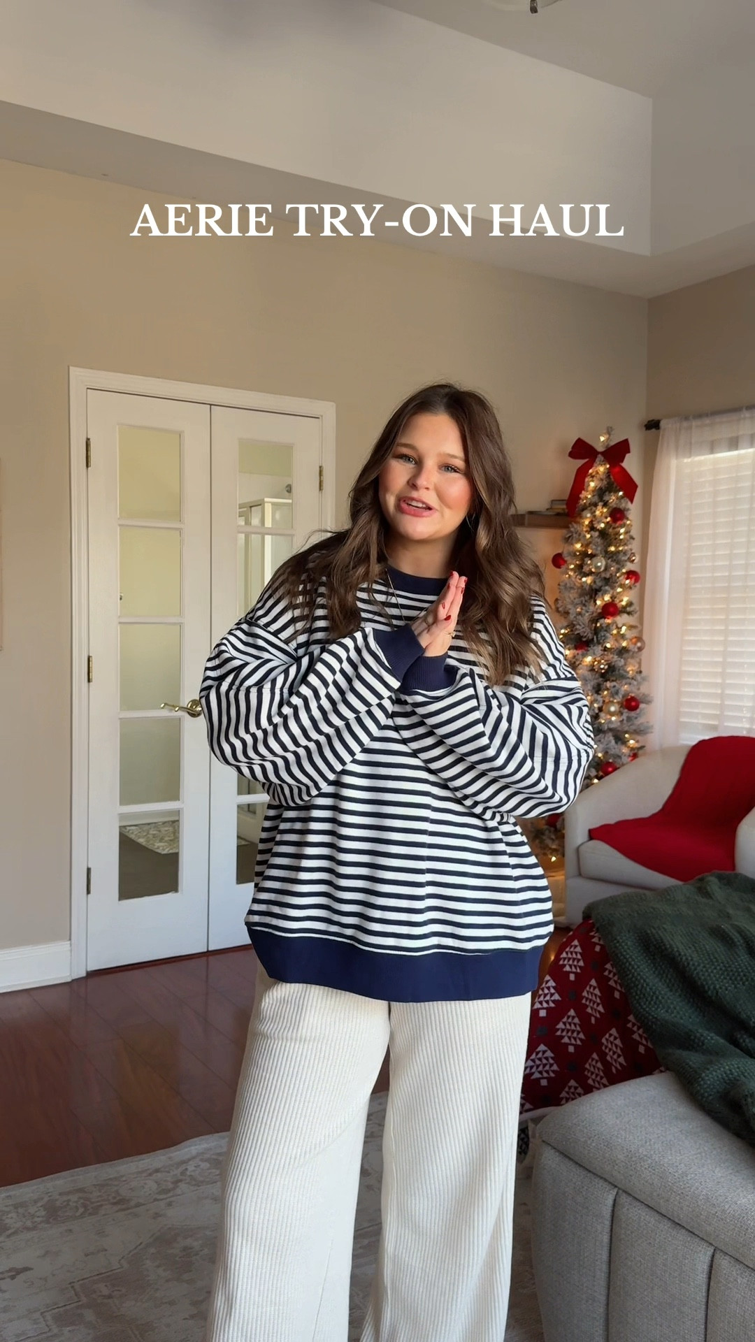 recent aerie finds! 


medium in hoodie, small in pants, medium in striped sweatshirt, large in striped top, medium in pajama set 