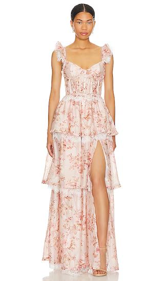 Jolie Gown in Cedar Rose Print | Revolve Clothing (Global)