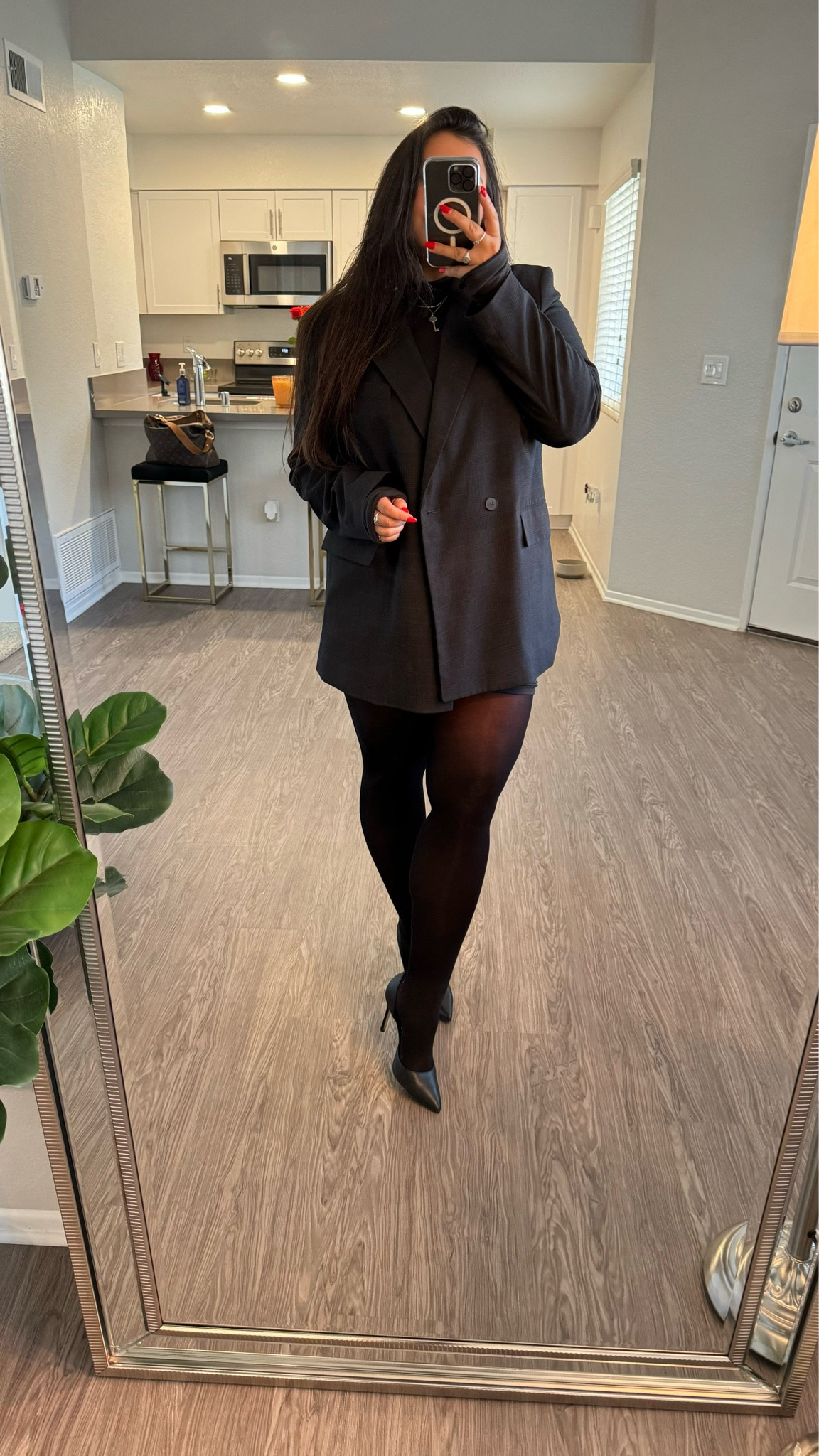 Workwear 🖤
Pumps are Nine West size 6.5
Commando opaque tights
H&M blazer
Helsa turtle neck bodycon dress from revolve
For the office office
Workwear ootd
Office outfit 
Blazer looks
Business attiree



#LTKfindsunder50 #LTKworkwear #LTKstyletip