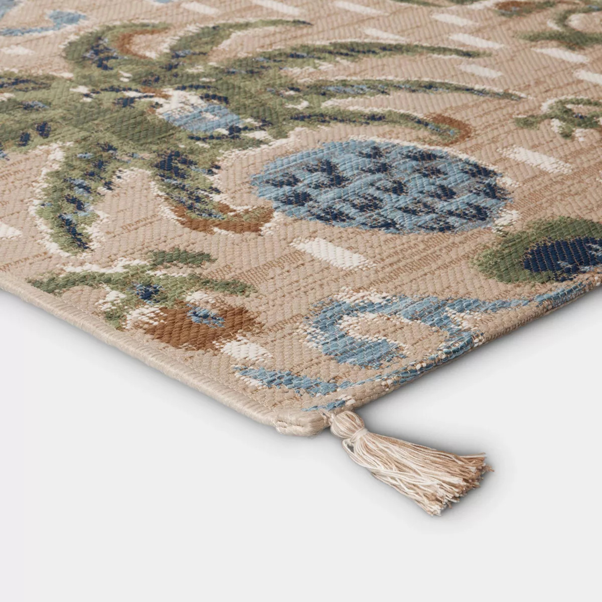 5'x7' Tropical Ikat Rectangular Woven Outdoor Area Rug - Threshold™ | Target