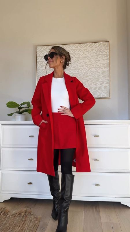 Gorgeous, red Amazon coat size XS
Abercrombie long sleeve white bodysuit on sale! Size small. 
Red skort size xs. (Sold out in red but available in other colors!)
Black boots tts 
Amazon sunglasses 
Use code, Natalie on my Miranda Frye earrings!! 


Valentine’s Day date outfit
Date night outfit 


#LTKstyletip #LTKfindsunder100 #LTKfindsunder50