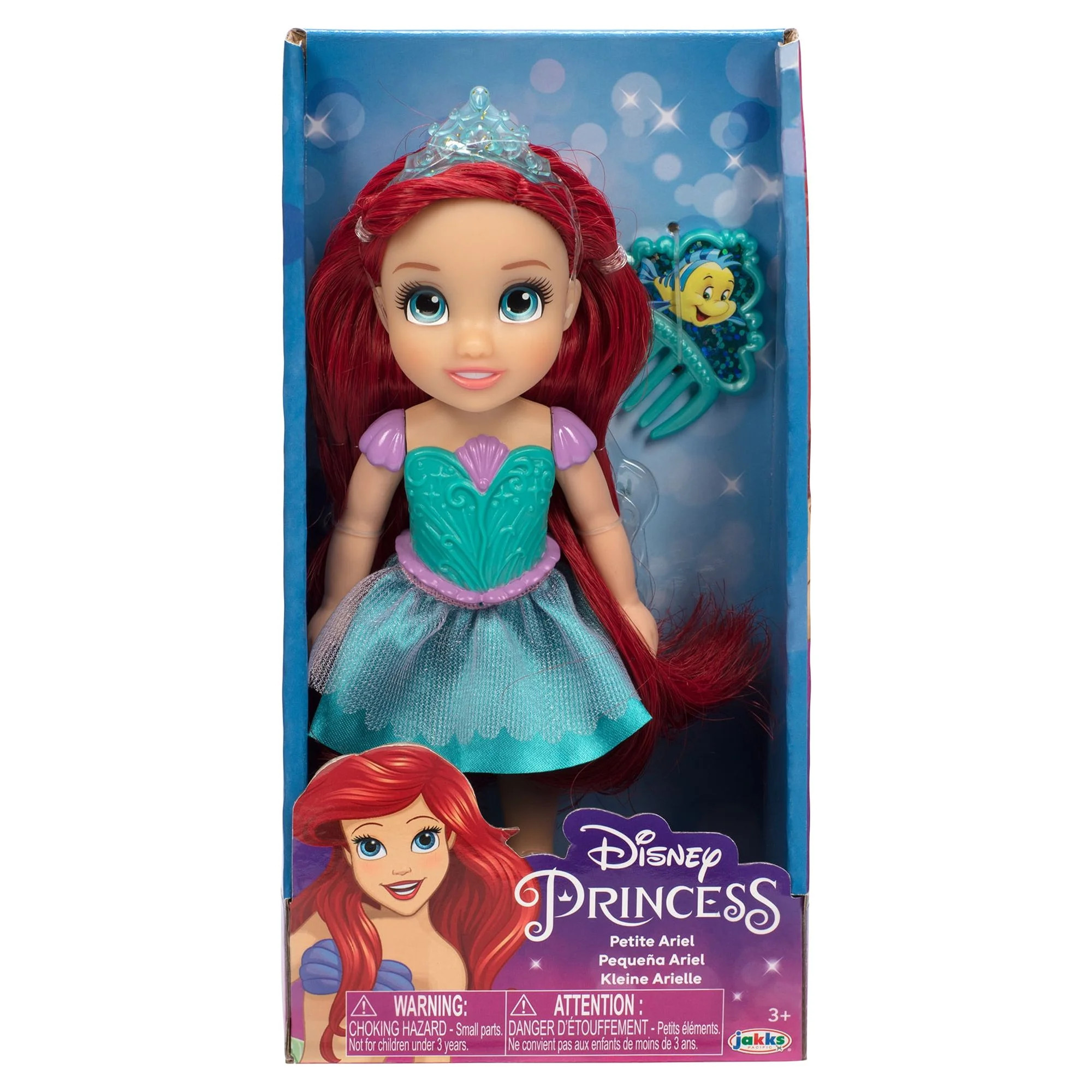 Disney Princess the Little Mermaid Petite Ariel 6 inch Fashion Doll with Beautiful Outfit and Com... | Walmart (US)