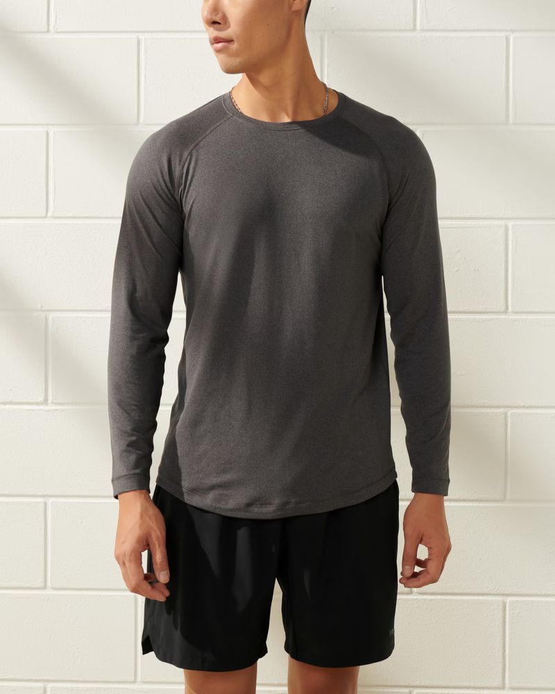 YPB powerSOFT Long-Sleeve Lifting Tee | Abercrombie & Fitch (US)