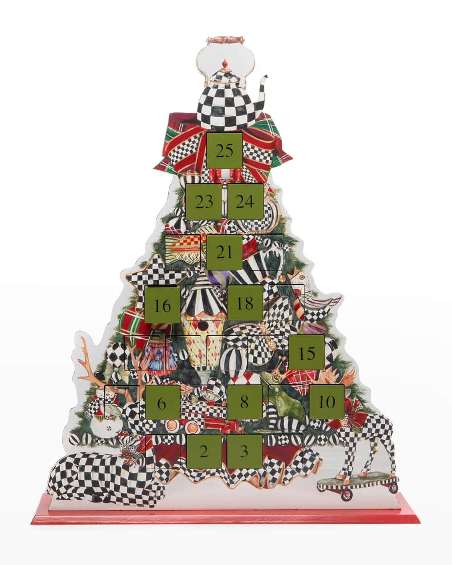 MacKenzie-Childs 20.75" Tannenbaum Advent Calendar | Neiman Marcus