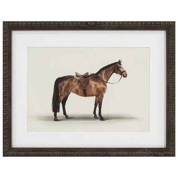 My Texas House Brown Horse Framed Art 14x11 | Walmart (US)
