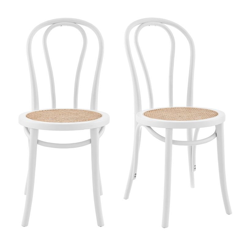 S/2 Nico Side Chairs, Matte White | One Kings Lane