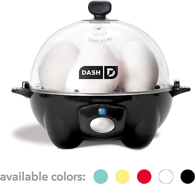 Dash DEC005BK black Rapid 6 Capacity Electric Cooker for Hard Boiled, Poached, Scrambled Eggs, or... | Amazon (US)