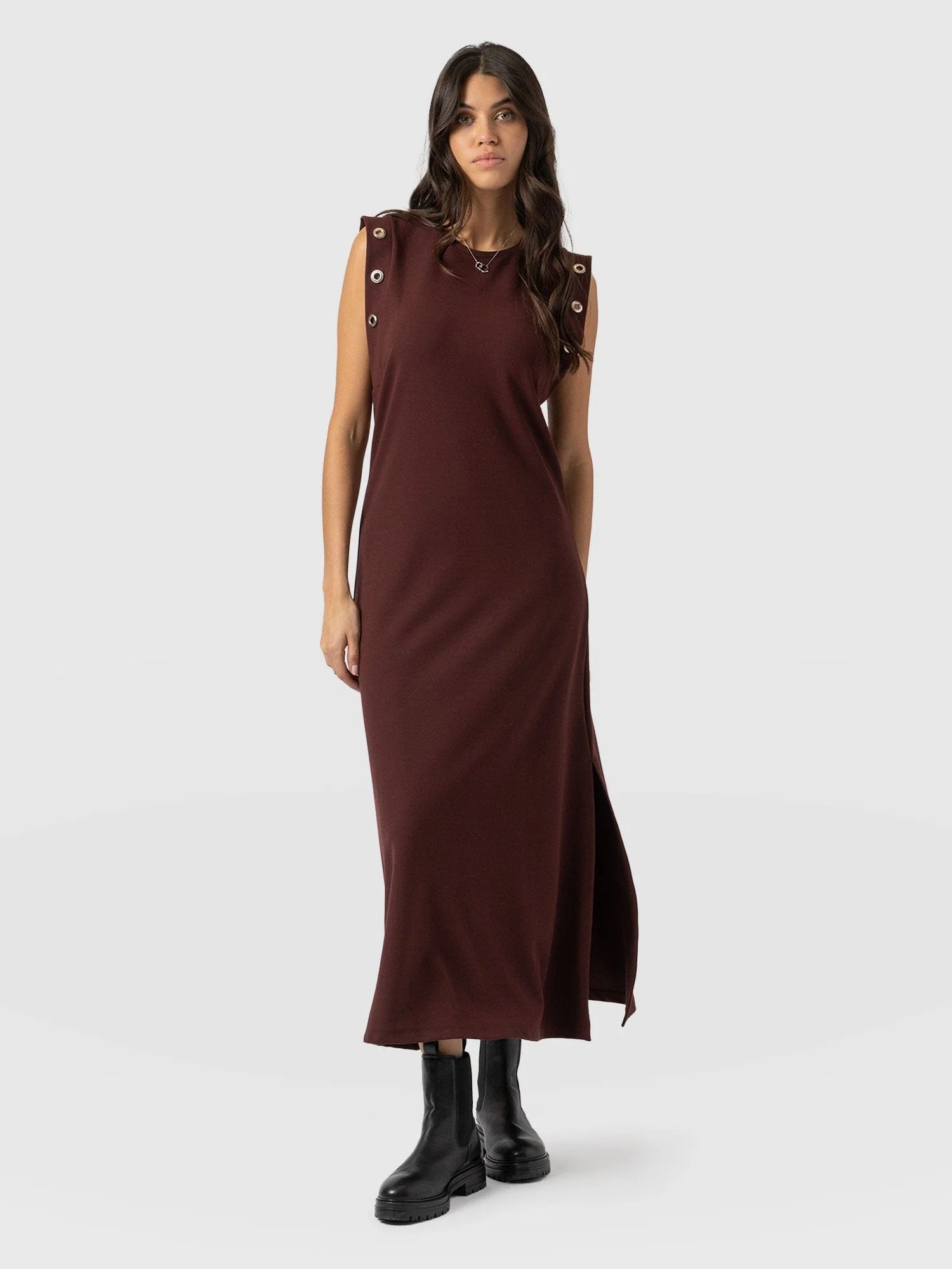 Rowan Dress - Maroon | Saint + Sofia