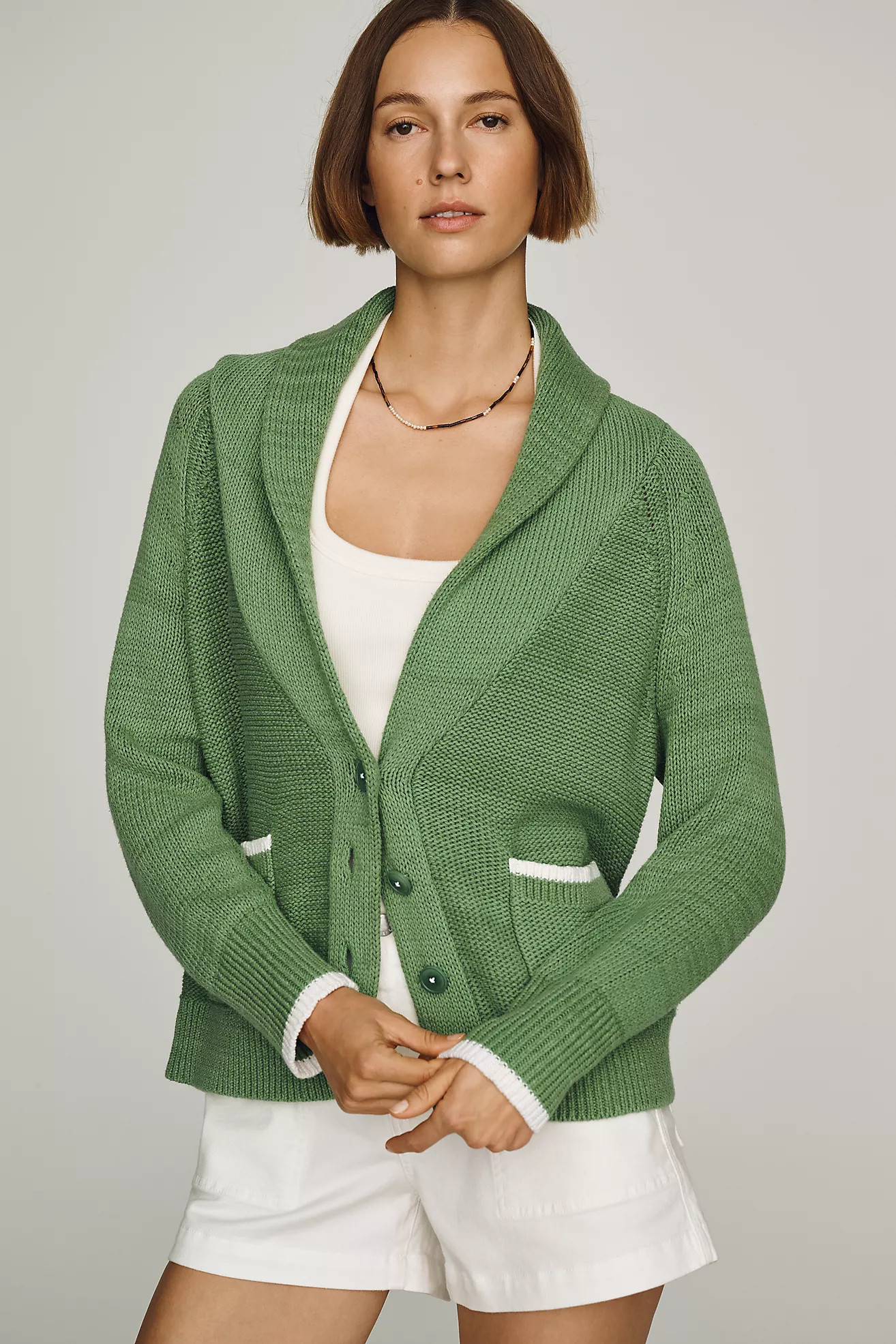 Maeve Foldover Lobster Cardigan | Anthropologie (US)