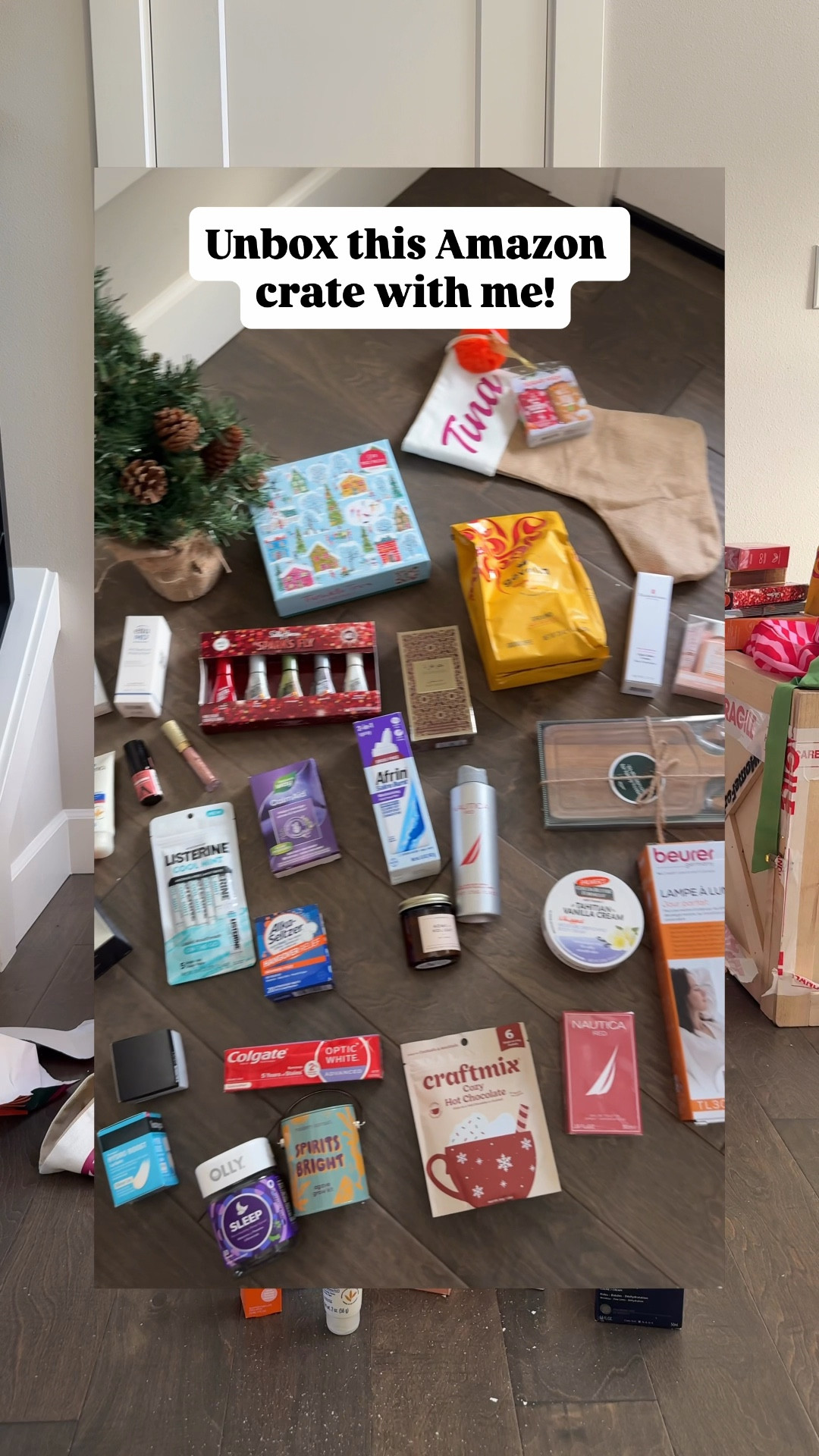 Unbox this Amazon crate with me! 

Colgate toothpaste, Olly gummy, Gevalia ground coffee, Oregon Chai, EltaMD moisturizer, Pacifica Vitamin C, Elizabeth Arden, Alka-Seltzer, Palmer’s body cream, Nature’s way CalmAid, PCA skin, Aveeno healing ointment, Neutragena, Hempz gift set, Jawhara, Bayer rapid relief powder, Listerine, Bioderma, Sally Hansen nail polish, Nautica, Beurer, DaVinci cold brew, perfume, Revlon

#LTKselfcare #LTKHome #LTKBeauty