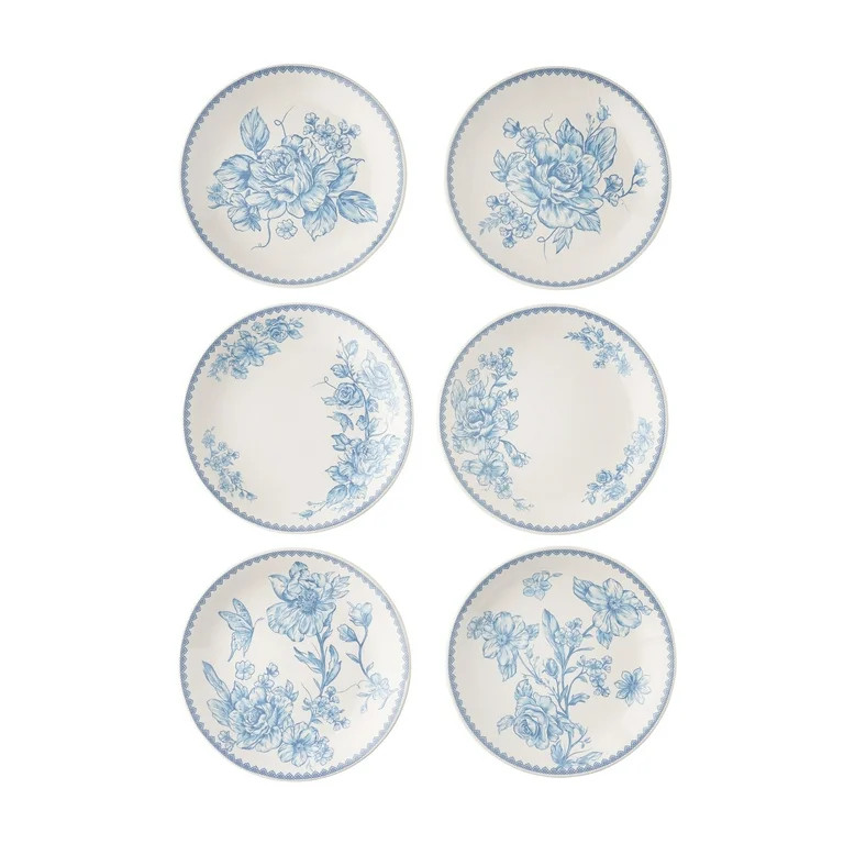 The Pioneer Woman Agatha Stoneware Appetizer Plate, Blue | Walmart (US)