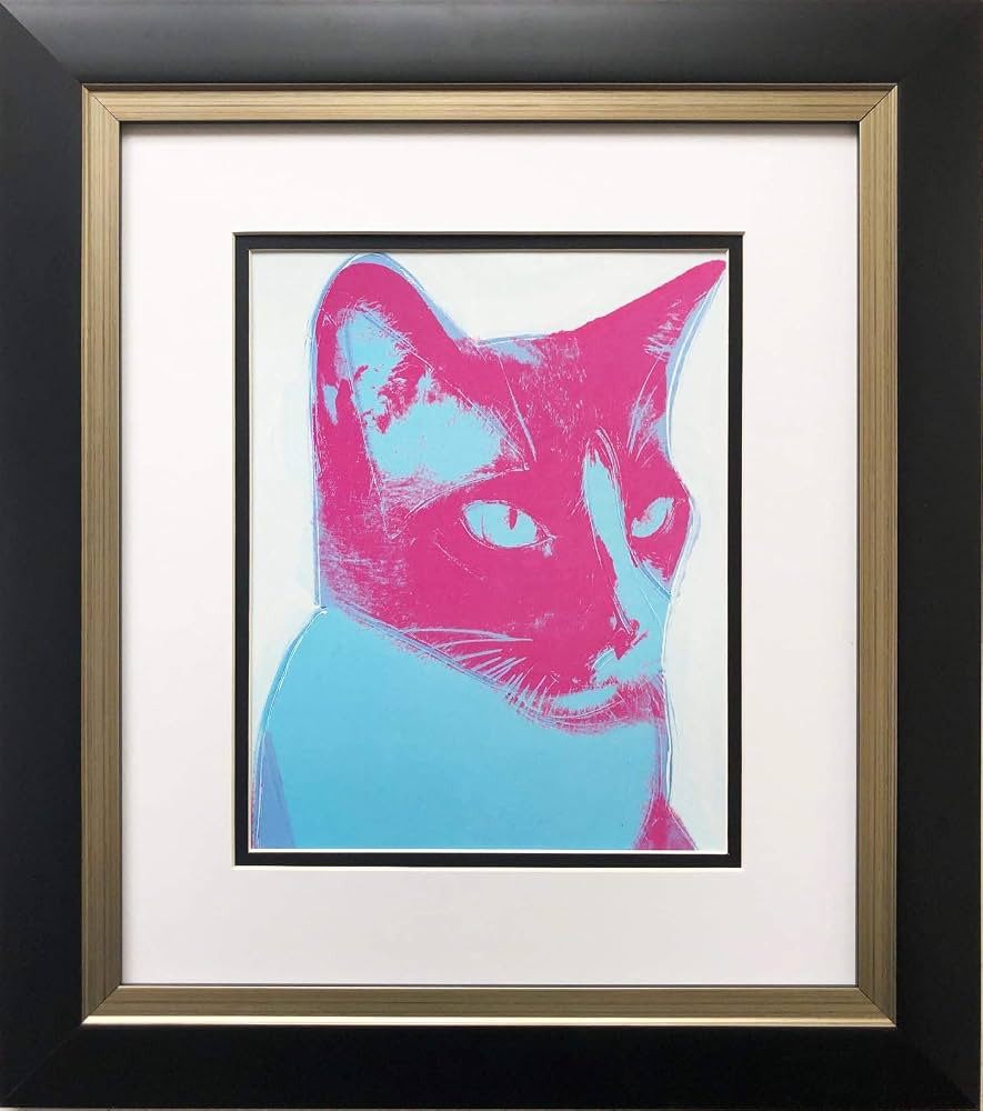 "Cat 1976 Custom Framed Pop Art Lithograph 15.5" x 17.5" | Amazon (US)