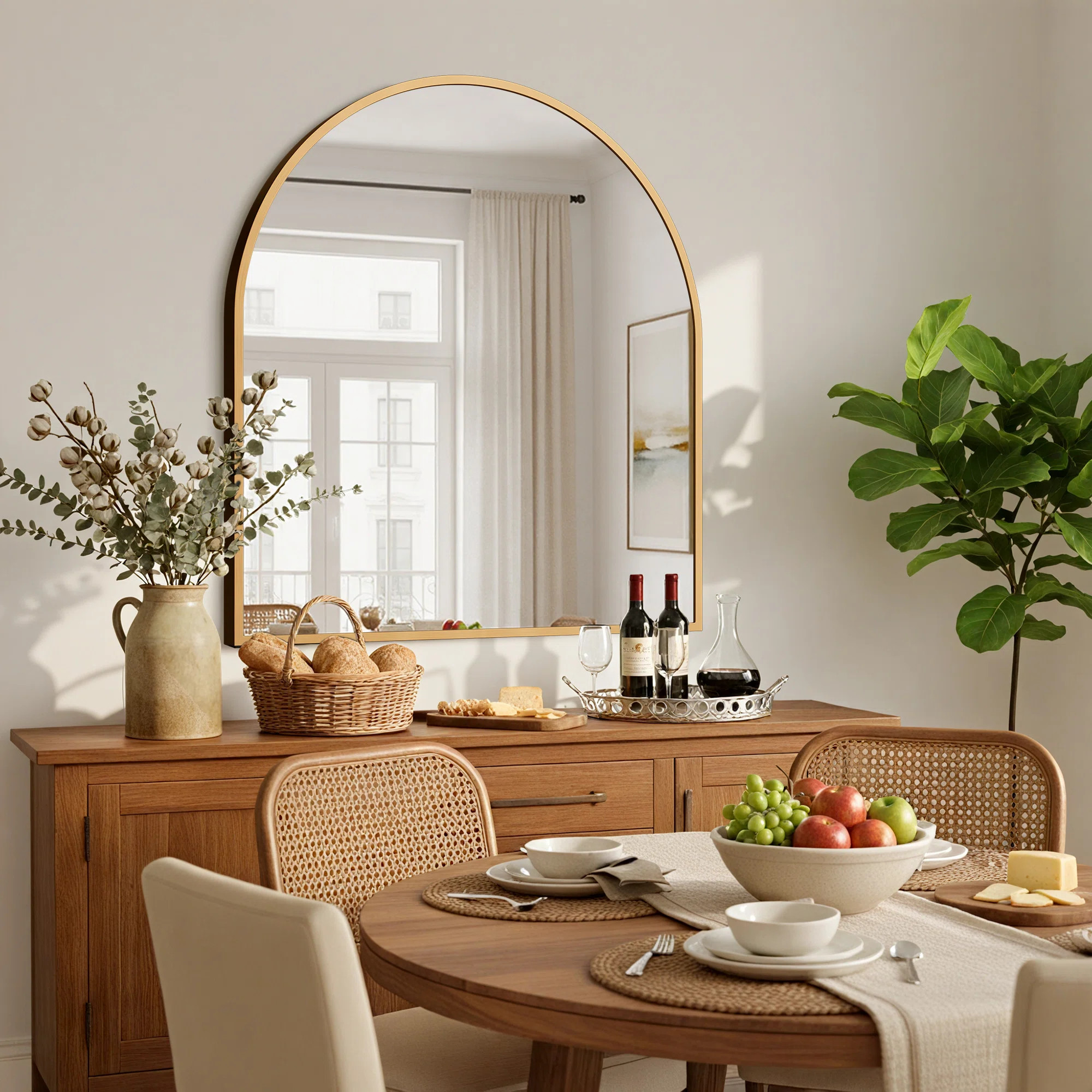 Carine Metal Flat Mirror | Wayfair North America