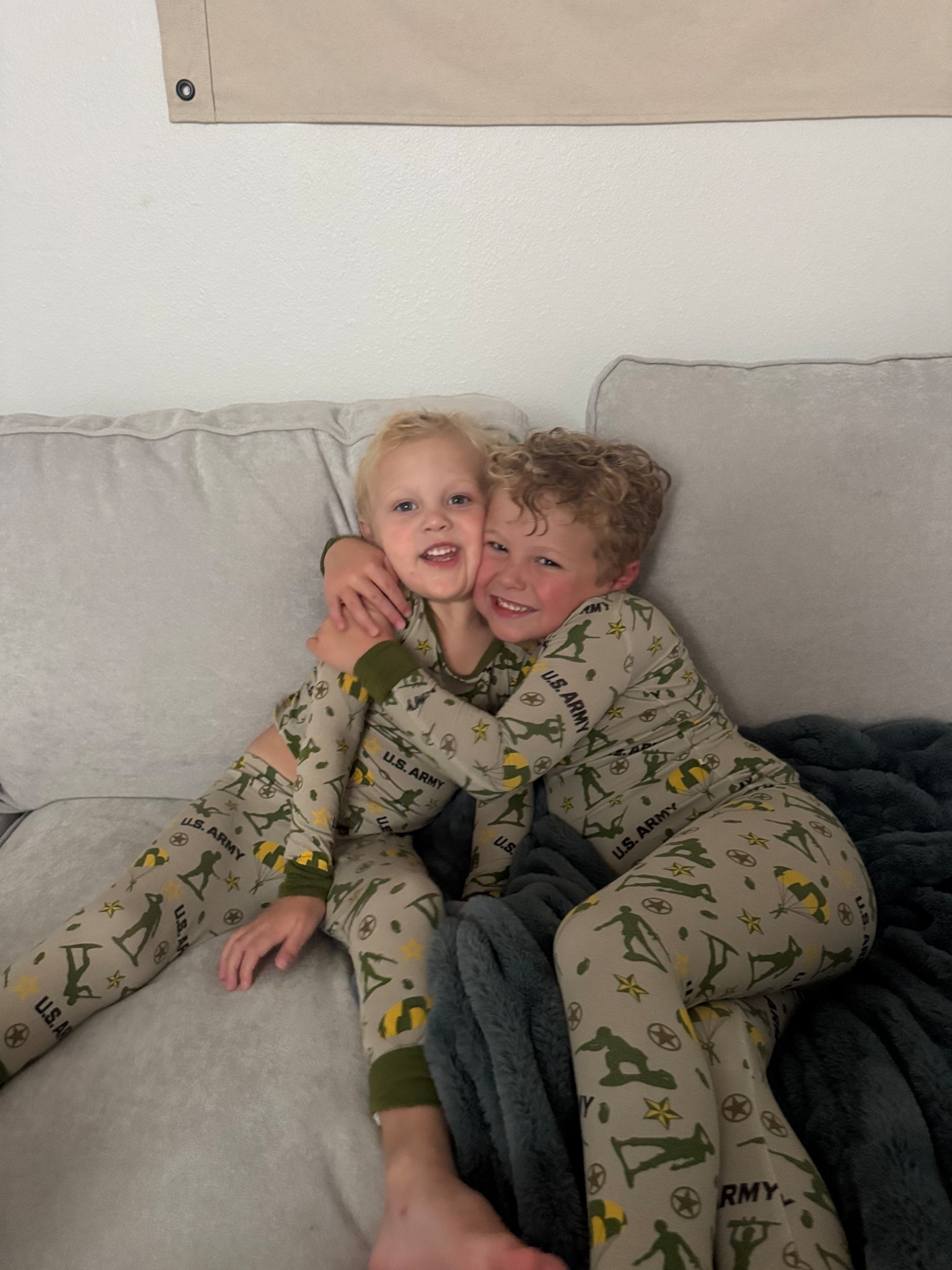 Cutest Army jammies for our boys. Love this brand is super stretchy and washes well- our boys are big and normal size to age still fits them 😊 

#LTKBaby #LTKKids #LTKFamily
