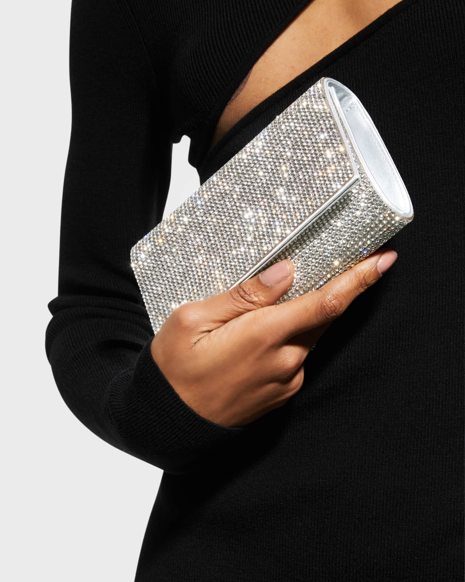 Judith Leiber Couture Fizzy Crystal Flap Clutch Bag | Neiman Marcus