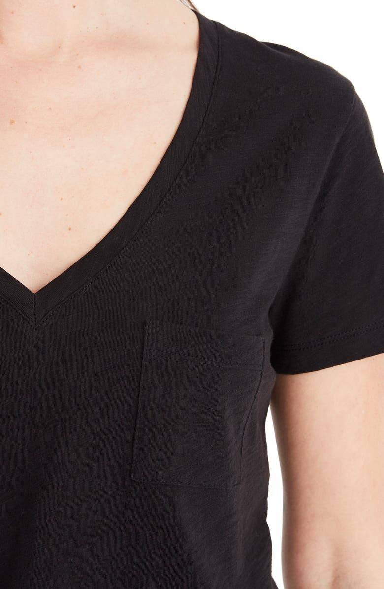 Whisper Cotton V-Neck Pocket Tee | Nordstrom