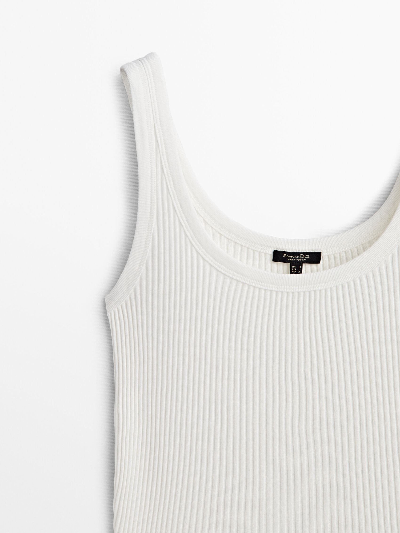 Ribbed vest top | Massimo Dutti (US)