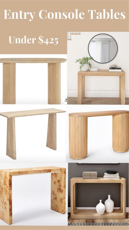 Shopping for entryway console tables and wanted to share some of my favorites 