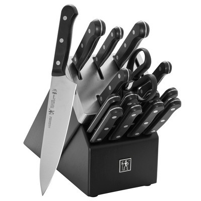 Henckels Solution 16-pc Self-Sharpening Knife Block Set - Black | Target
