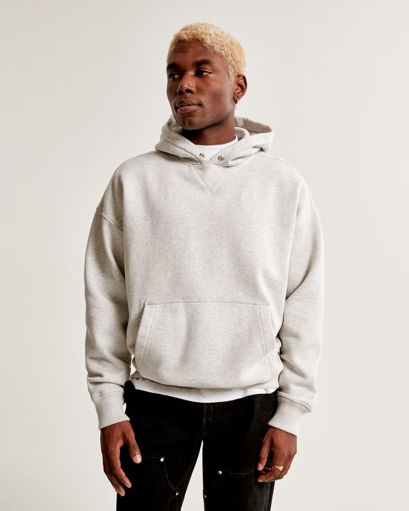 Essential Premium Heavyweight Popover Hoodie | Abercrombie & Fitch (US)