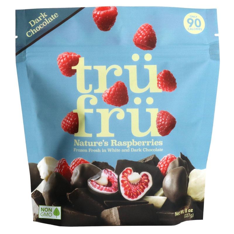 Tru Fru White &#38; Dark Chocolate Frozen Whole Raspberries  - 8oz | Target